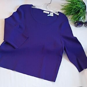 Laura Ashley Purple Crew Neck Sweater